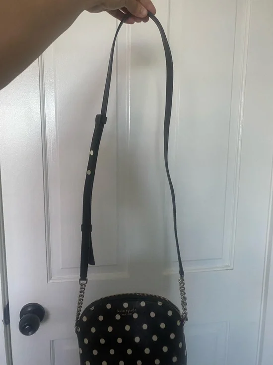 kate spade Black and White Polka Dot Crossbody Bag - Picture 4 of 6
